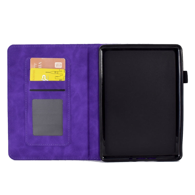 For Amazon Kindle PaperWhite 5 2021 Rhombus Embossed Leather Tablet Case(Purple) - Amazon by PMC TechLife | Online Shopping South Africa | PMC TechLife | Buy Now Pay Later Mobicred