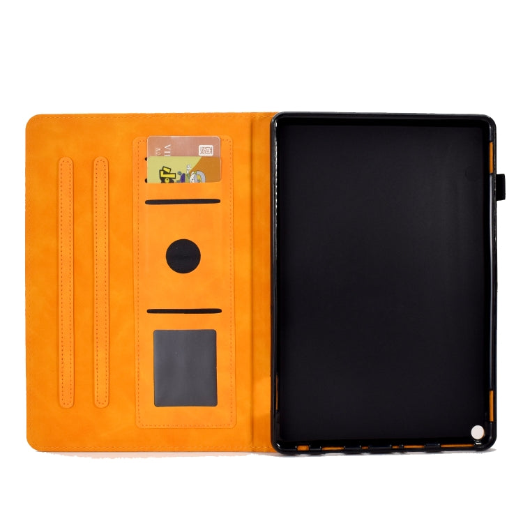 For Amazon Kindle Fire HD8 2020 Rhombus Embossed Leather Tablet Case(Khaki) - Amazon by PMC TechLife | Online Shopping South Africa | PMC TechLife | Buy Now Pay Later Mobicred