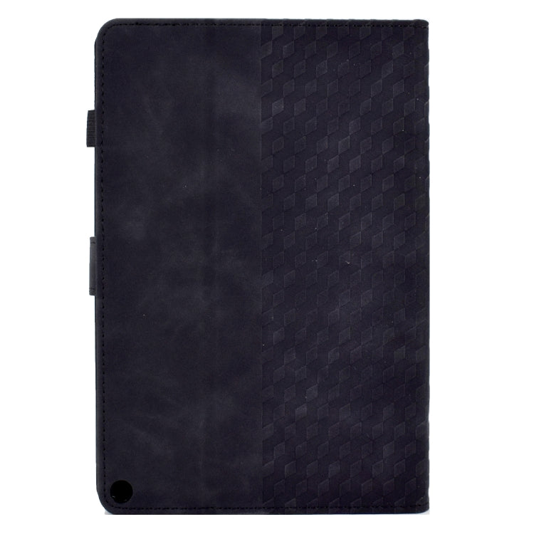 For Amazon Kindle Fire HD8 2020 Rhombus Embossed Leather Tablet Case(Black) - Amazon by PMC TechLife | Online Shopping South Africa | PMC TechLife | Buy Now Pay Later Mobicred