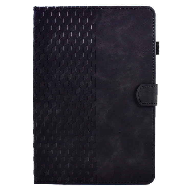 For Amazon Kindle Fire HD8 2018 / 2017 / 2016 Rhombus Embossed Leather Tablet Case(Black) - Amazon by PMC TechLife | Online Shopping South Africa | PMC TechLife | Buy Now Pay Later Mobicred
