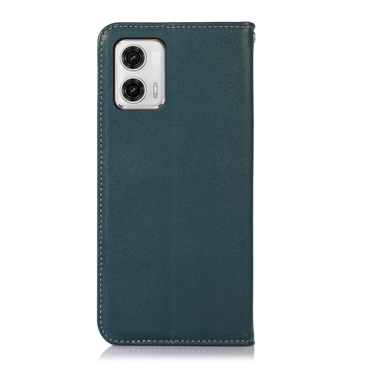 For Motorola Moto G73 5G KHAZNEH Nappa Top Layer Cowhide Leather Phone Case(Green) - Motorola Cases by PMC TechLife | Online Shopping South Africa | PMC TechLife | Buy Now Pay Later Mobicred
