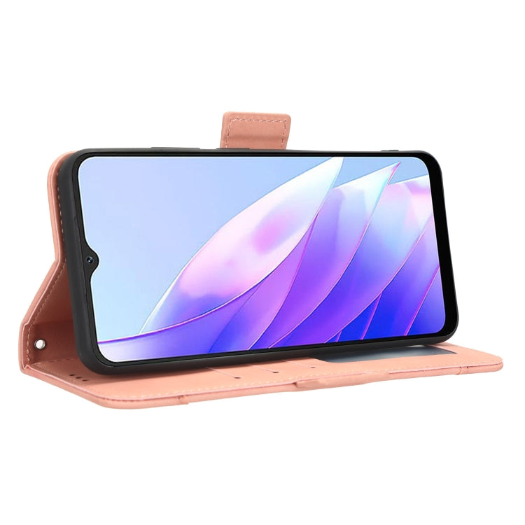 For Blackview A52 Skin Feel Calf Texture Card Slots Leather Phone Case(Pink) - More Brand by PMC TechLife | Online Shopping South Africa | PMC TechLife