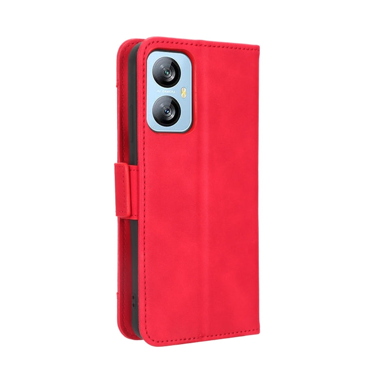 For Blackview A52 Skin Feel Calf Texture Card Slots Leather Phone Case(Red) - More Brand by PMC TechLife | Online Shopping South Africa | PMC TechLife | Buy Now Pay Later Mobicred