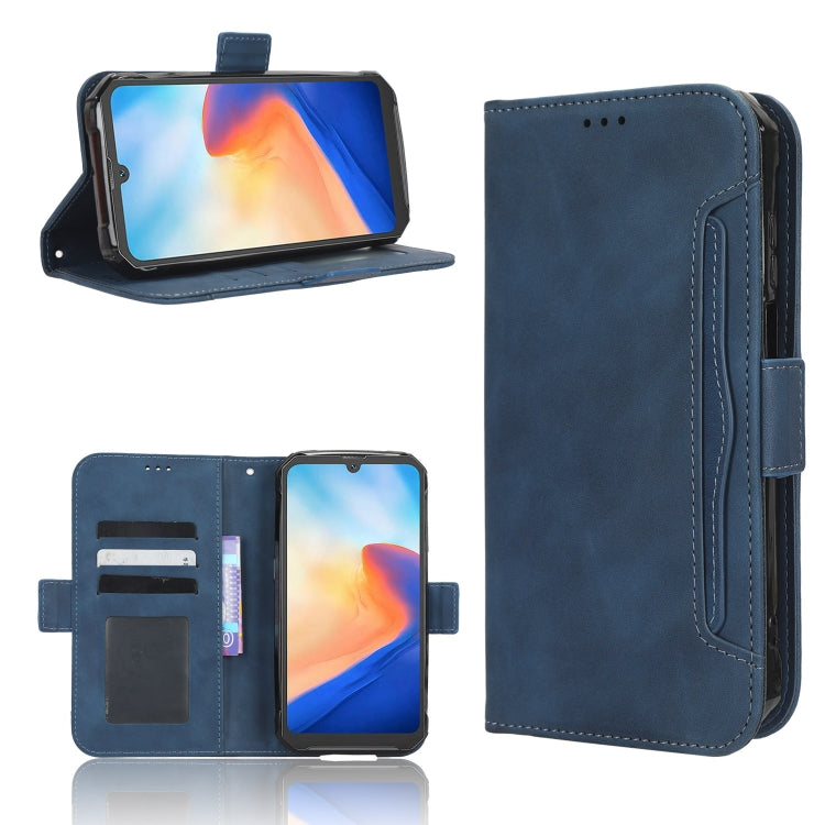 For Blackview BV7200 Skin Feel Calf Texture Card Slots Leather Phone Case(Blue) - More Brand by PMC TechLife | Online Shopping South Africa | PMC TechLife | Buy Now Pay Later Mobicred