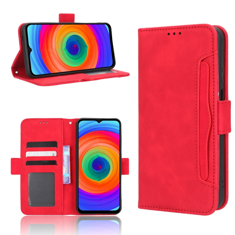 For Ulefone Note 14 Skin Feel Calf Texture Card Slots Leather Phone Case(Red) - Ulefone Cases by PMC Jewellery | Online Shopping South Africa | PMC Jewellery | Buy Now Pay Later Mobicred