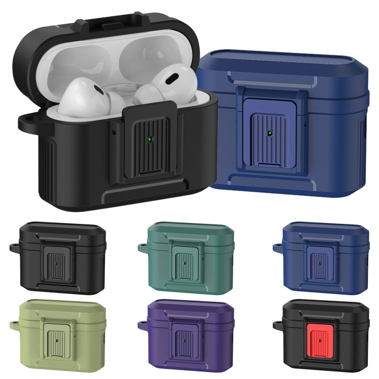 For AirPods Pro 2 Earphone TPU + PC Protective Case(Green) - For AirPods Pro 2 by PMC Jewellery | Online Shopping South Africa | PMC Jewellery | Buy Now Pay Later Mobicred