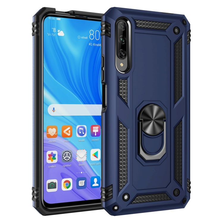 For Huawei Y9s Shockproof TPU + PC Protective Case with 360 Degree Rotating Holder(Blue) - free shipping - PMC TechLife - Order now!