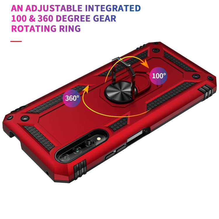 For Huawei Y9s Shockproof TPU + PC Protective Case with 360 Degree Rotating Holder(Blue) - free shipping - PMC TechLife - Order now!