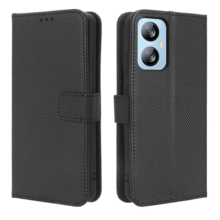 For Blackview A52 Diamond Texture Leather Phone Case(Black) - More Brand by PMC TechLife | Online Shopping South Africa | PMC TechLife | Buy Now Pay Later Mobicred