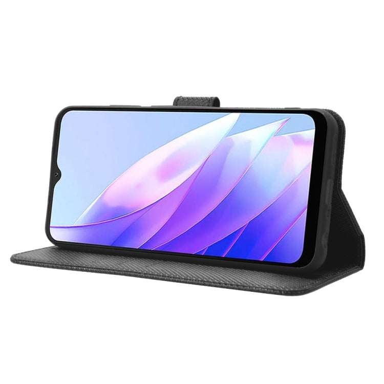 For Blackview A52 Diamond Texture Leather Phone Case(Black) - More Brand by PMC TechLife | Online Shopping South Africa | PMC TechLife | Buy Now Pay Later Mobicred