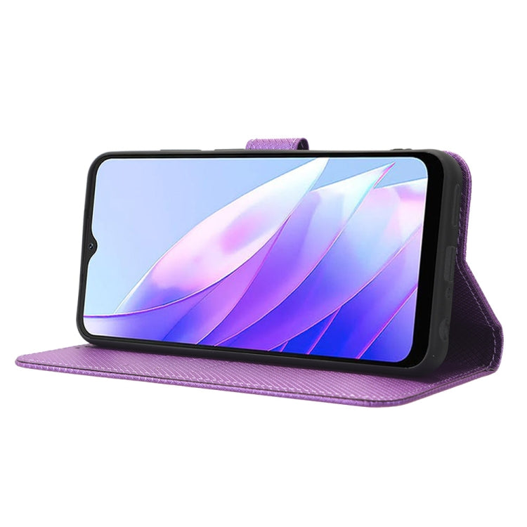 For Blackview A52 Diamond Texture Leather Phone Case(Purple) - More Brand by PMC TechLife | Online Shopping South Africa | PMC TechLife | Buy Now Pay Later Mobicred