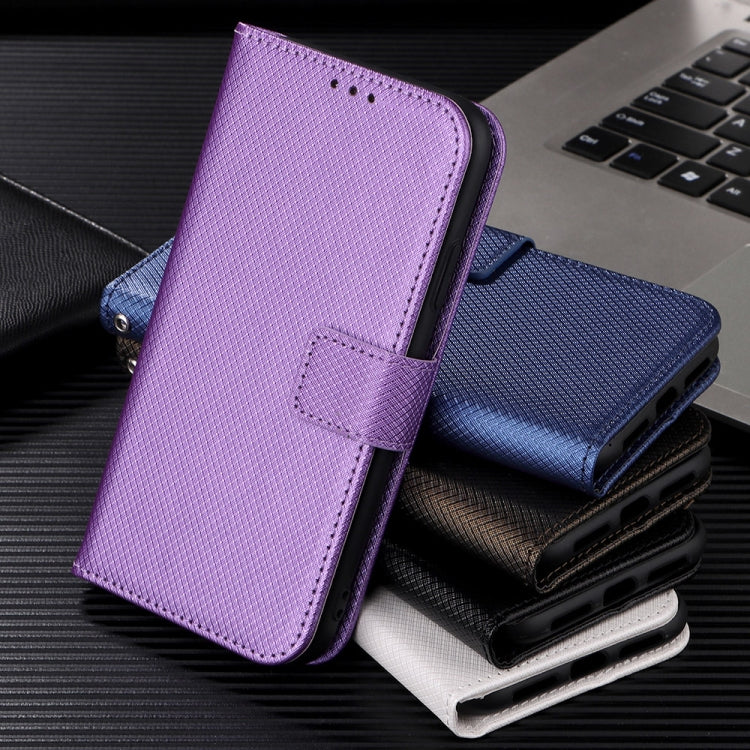 For Blackview BV7200 Diamond Texture Leather Phone Case(White) - More Brand by PMC TechLife | Online Shopping South Africa | PMC TechLife