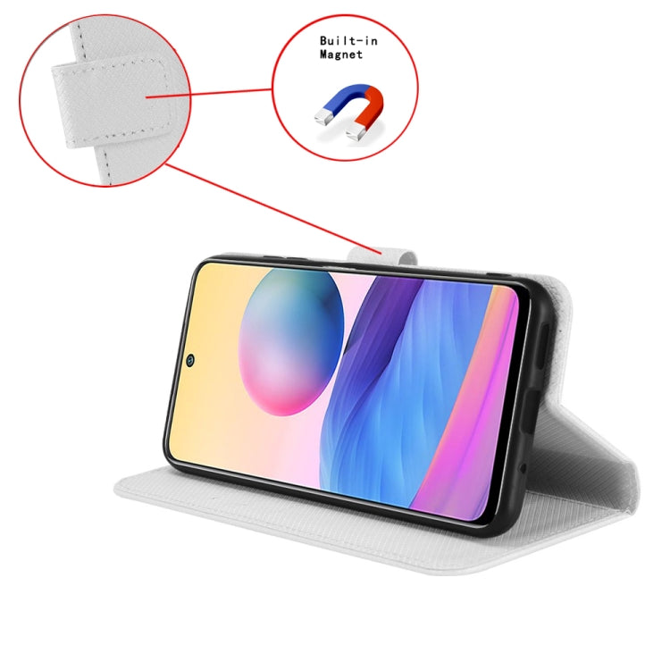 For Ulefone Note 14 Diamond Texture Leather Phone Case(White) - Ulefone Cases by PMC Jewellery | Online Shopping South Africa | PMC Jewellery | Buy Now Pay Later Mobicred