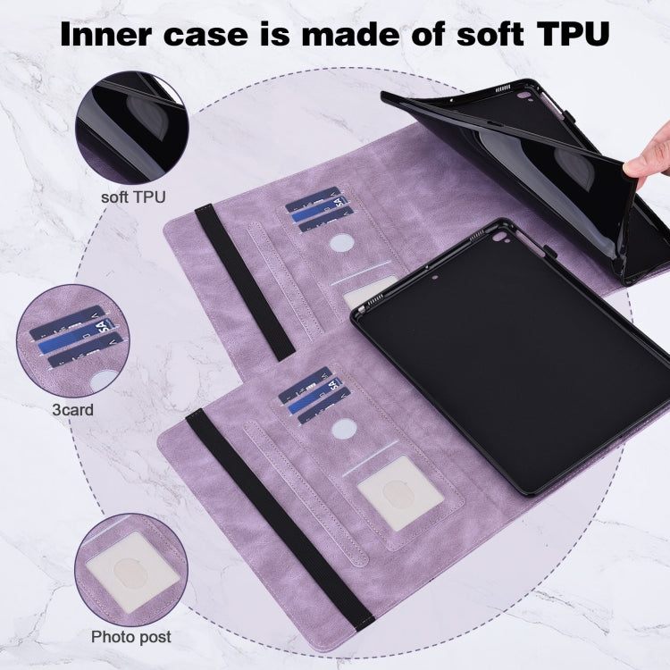 For Lenovo Pad Pro 2022 11.2 inch / Tab P11 Pro Gen 2 Embossed Butterfly Pattern Leather Tablet Case(Purple) - free shipping - PMC TechLife - Order now!