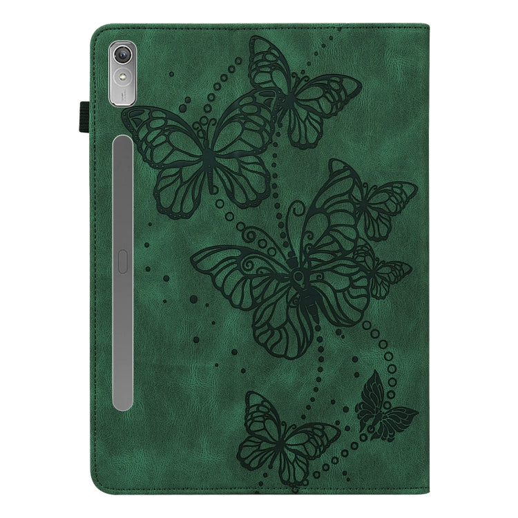 For Lenovo Pad Pro 2022 11.2 inch / Tab P11 Pro Gen 2 Embossed Butterfly Pattern Leather Tablet Case(Green) - free shipping - PMC TechLife - Order now!