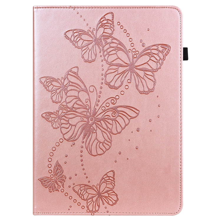 For Lenovo Pad Pro 2022 11.2 inch / Tab P11 Pro Gen 2 Embossed Butterfly Pattern Leather Tablet Case(Pink) - Lenovo by PMC TechLife | Online Shopping South Africa | PMC TechLife | Buy Now Pay Later Mobicred