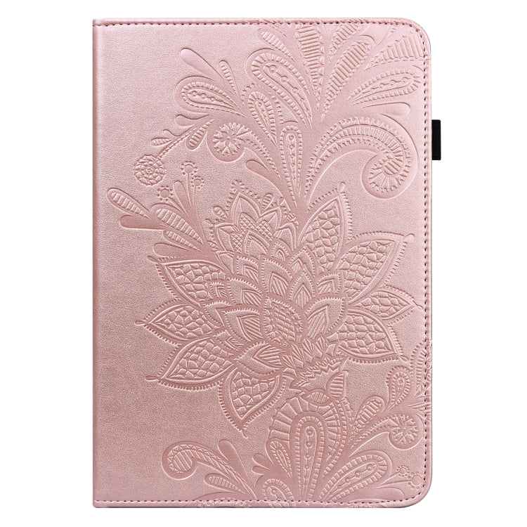 For Lenovo Pad Plus 2023 11.5 inch / Tab P11 Gen 2 Lace Flower Embossing Pattern Leather Tablet Case(Gold) - Lenovo by PMC TechLife | Online Shopping South Africa | PMC TechLife | Buy Now Pay Later Mobicred