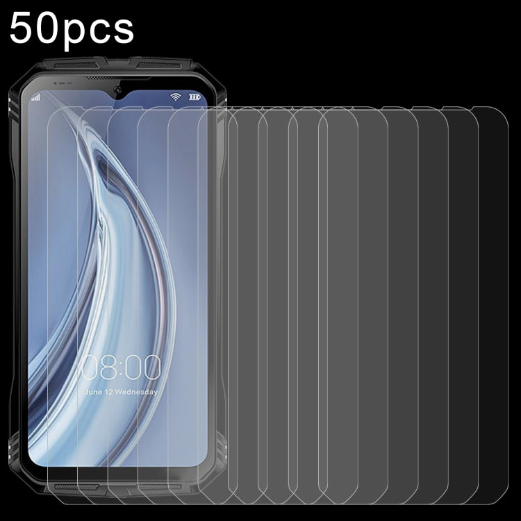 For Doogee S100 50pcs 0.26mm 9H 2.5D Tempered Glass Film - For Doogee by PMC TechLife | Online Shopping South Africa | PMC TechLife | Buy Now Pay Later Mobicred
