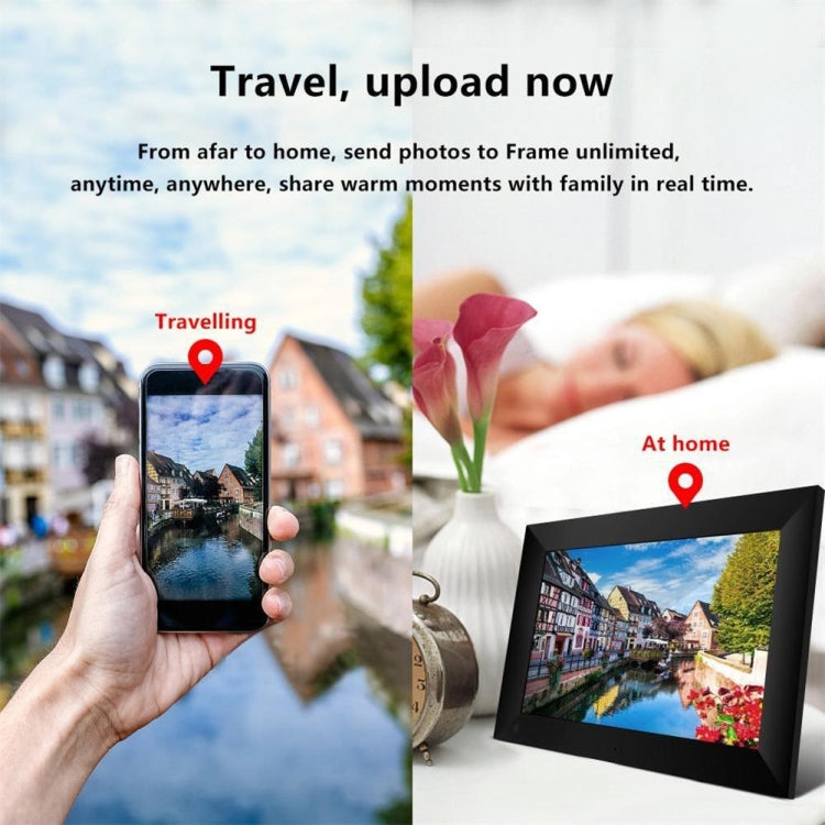 10.1 inch IPS Display WiFi Cloud Photo Frame, RK3126C Quad Core up to 1.5GHz, 1GB+16GB, Power Plug:UK Plug(Black) - free shipping - PMC Jewellery - Order now!