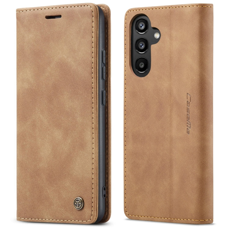 For Samsung Galaxy A34 5G CaseMe 013 Multifunctional Horizontal Flip Leather Phone Case(Brown) - free shipping - PMC TechLife - Order now!
