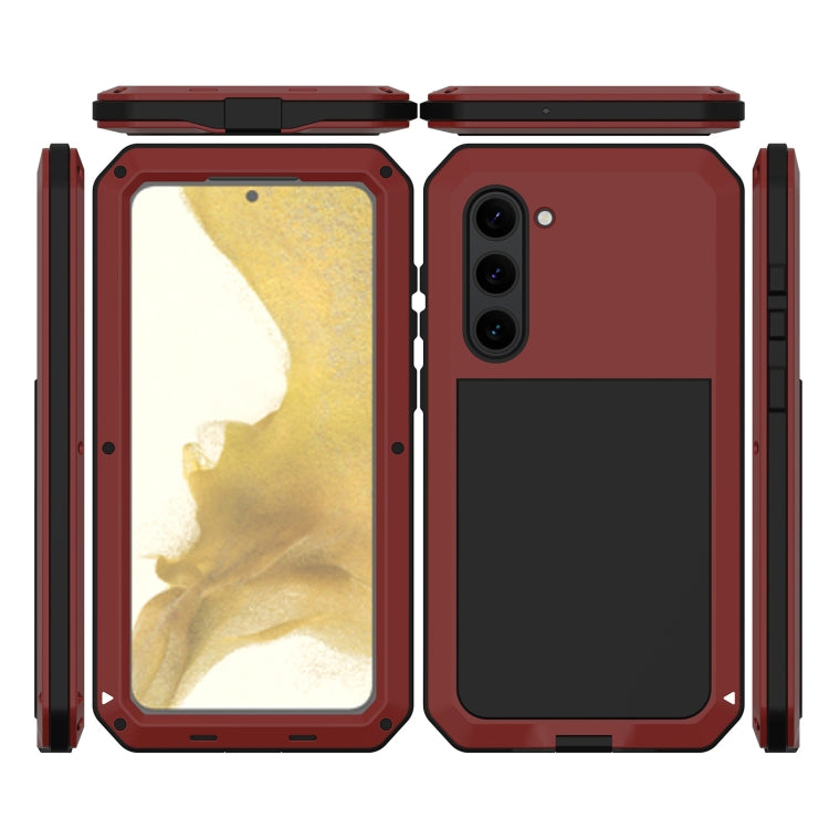 For Samsung Galaxy S23+ 5G RedPepper 360 Full Body Rugged Metal Life Water-resistant Phone Case(Red) - free shipping - PMc TechLife - Order now!