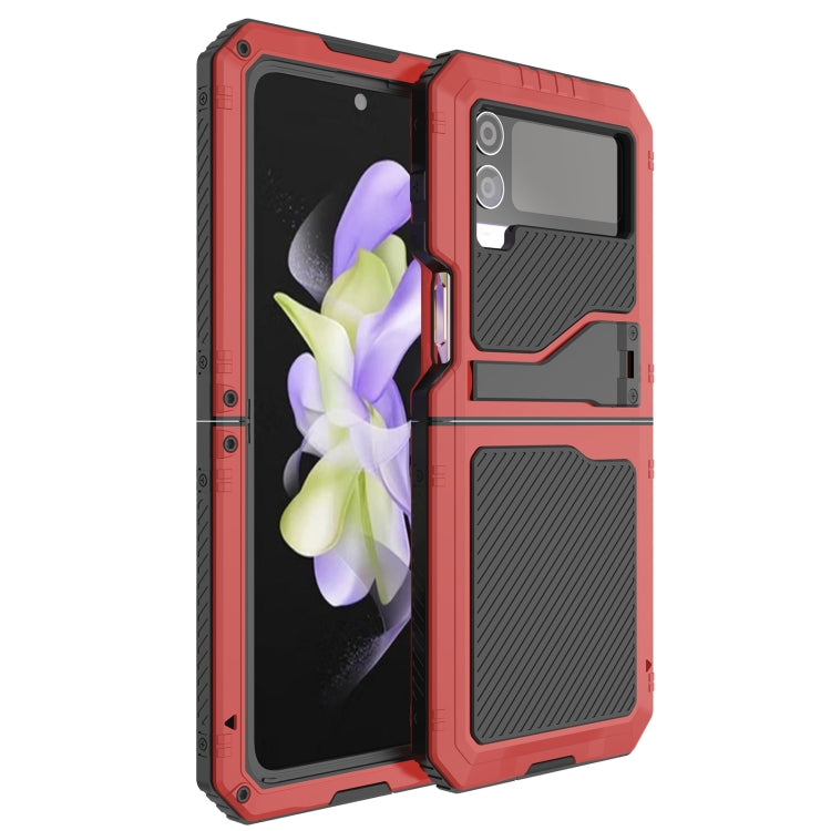 For Samsung Galaxy Z Flip4 RedPepper 360 Full Body Rugged Metal Life Waterproof Phone Case (Red) - free shipping - PMc TechLife - Order now!