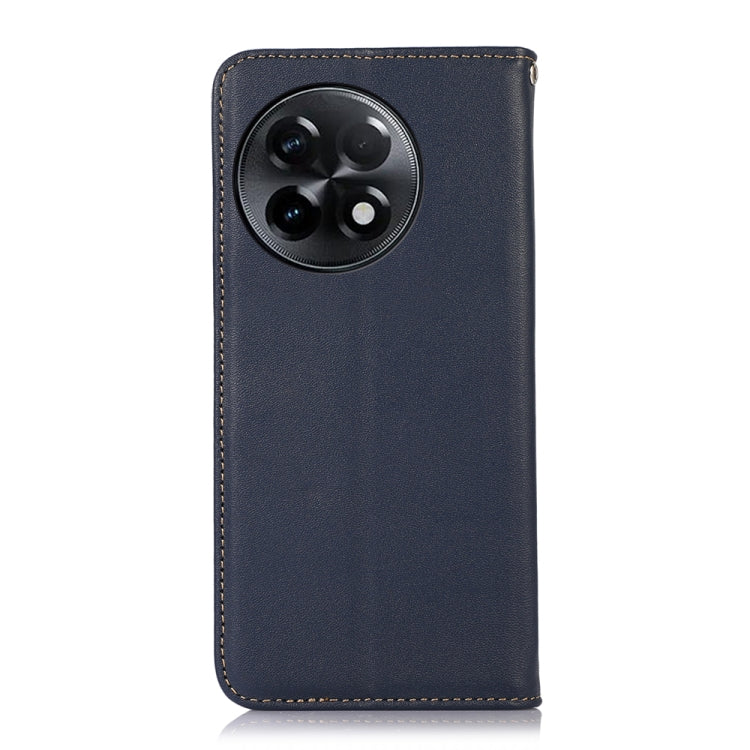 For OnePlus Ace 2 5G KHAZNEH Nappa Top Layer Cowhide Leather Phone Case(Blue) - OnePlus Cases by PMC TechLife | Online Shopping South Africa | PMC TechLife | Buy Now Pay Later Mobicred
