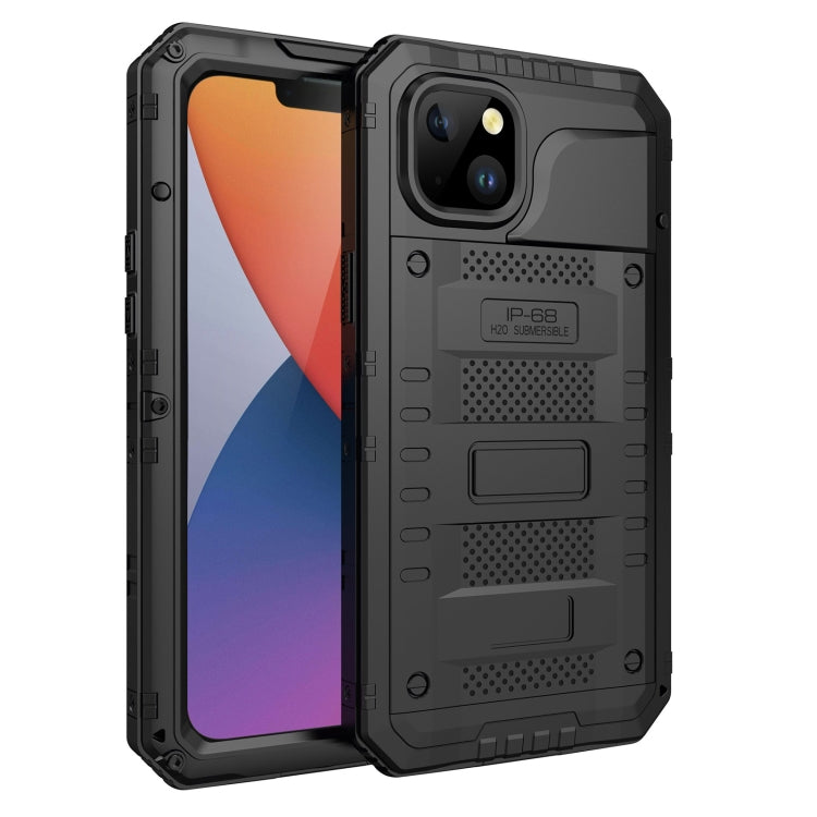 For iPhone 14 RedPepper Wolf 360 Full Body Rugged Life Waterproof Phone Case(Black) - iPhone 14 Cases by RedPepper | Online Shopping South Africa | PMc TechLife | Buy Now Pay Later Mobicred