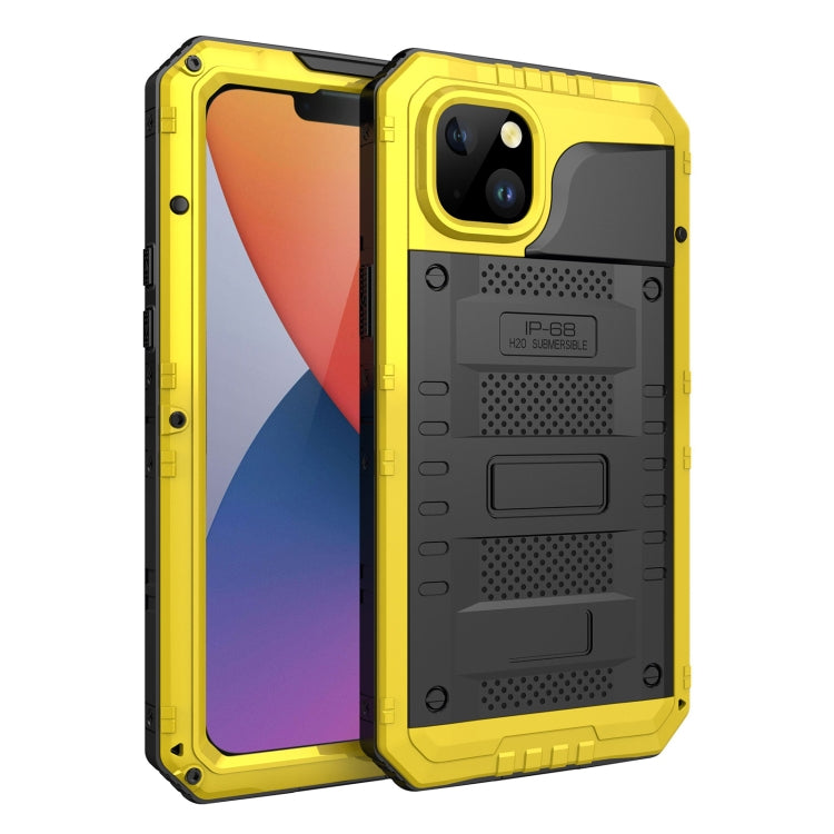 For iPhone 14 RedPepper Wolf 360 Full Body Rugged Waterproof Phone Case(Yellow) - free shipping - PMc TechLife - Order now!