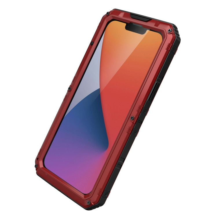 For iPhone 14 Plus RedPepper Wolf 360 Full Body Rugged Life Waterproof Phone Case(Red) - iPhone 14 Plus Cases by RedPepper | Online Shopping South Africa | PMc TechLife | Buy Now Pay Later Mobicred