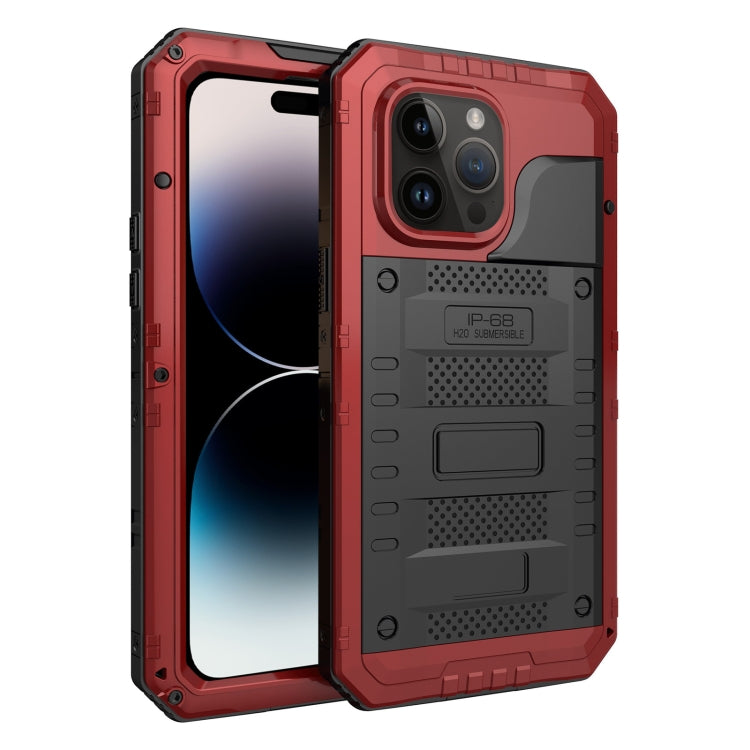 For iPhone 14 Pro Max RedPepper Wolf 360 Full Body Rugged Life Waterproof Phone Case(Red) - iPhone 14 Pro Max Cases by RedPepper | Online Shopping South Africa | PMc TechLife | Buy Now Pay Later Mobicred