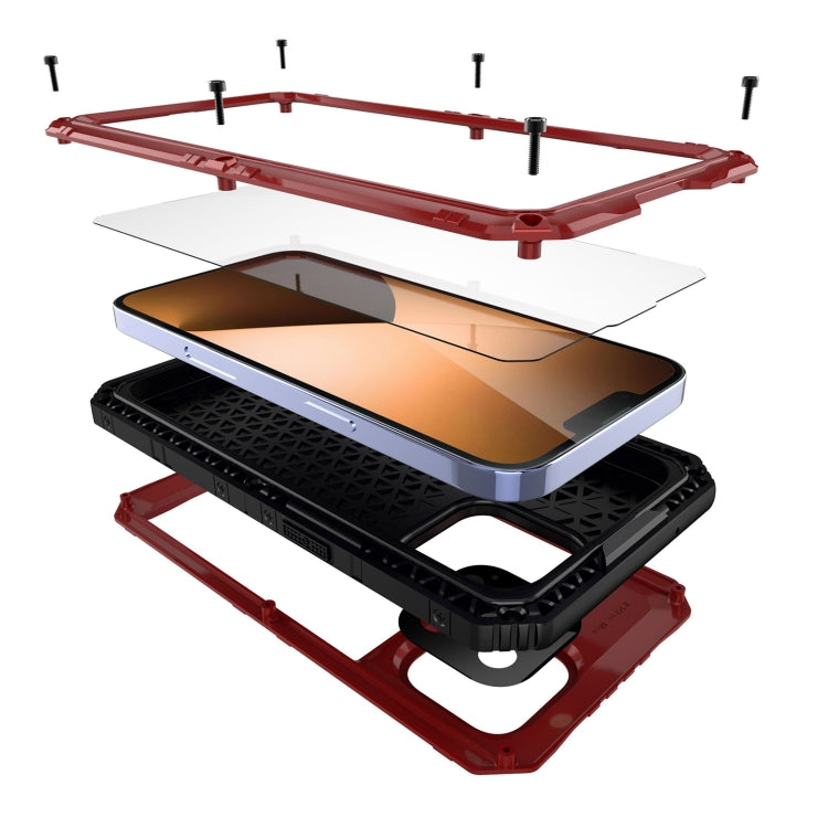 For iPhone 14 Pro Max RedPepper Wolf 360 Full Body Rugged Life Waterproof Phone Case(Red) - iPhone 14 Pro Max Cases by RedPepper | Online Shopping South Africa | PMc TechLife | Buy Now Pay Later Mobicred