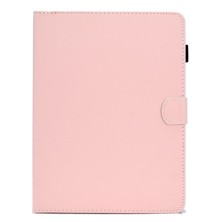 For 10 inch Solid Color Tablet PC Universal Magnetic Horizontal Flip Leather Case with Card Slots & Holder(Pink) - 10 - 11 inch by PMC TechLife | Online Shopping South Africa | PMC TechLife | Buy Now Pay Later Mobicred