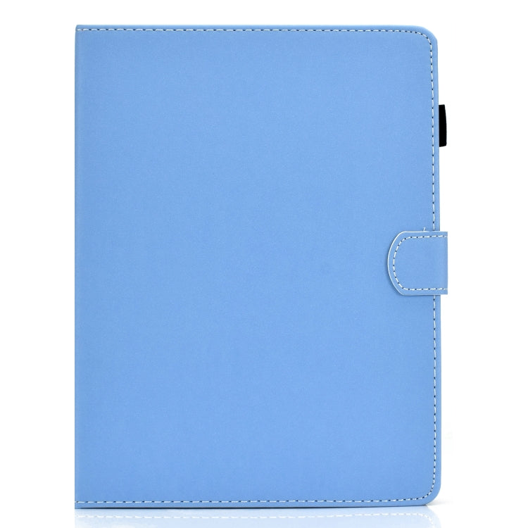 For 10 inch Solid Color Tablet PC Universal Magnetic Horizontal Flip Leather Case with Card Slots & Holder(Blue) - 10 - 11 inch by PMC TechLife | Online Shopping South Africa | PMC TechLife | Buy Now Pay Later Mobicred
