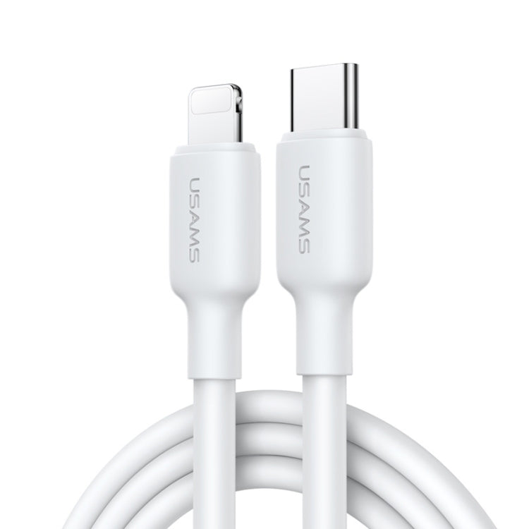 USAMS US-SJ612 U84 PD20W USB-C / Type-C to 8 Pin Charging Data Cable, Cable Length:3m(White) - free shipping - PMC Jewellery - Order now!