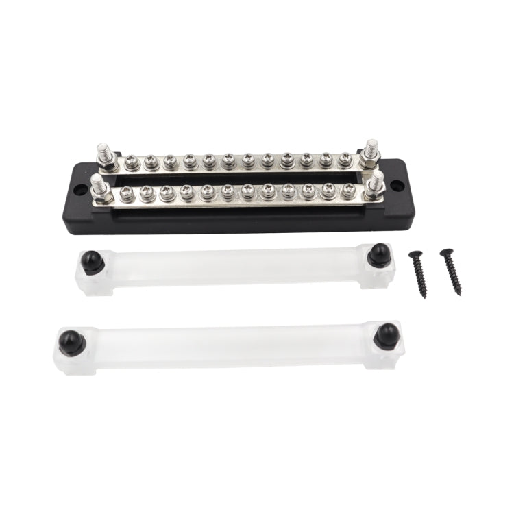 CP-3023-02 150A 12-48V RV Yacht Double-row 12-way Busbar(Black) - Booster Cable & Clip by PMC TechLife | Online Shopping South Africa | PMC TechLife | Buy Now Pay Later Mobicred