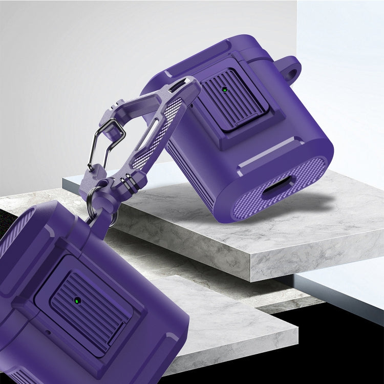 For AirPods 1 / 2 Earphone TPU + PC Protective Case(Black+Red) - For AirPods 1/2 by PMC Jewellery | Online Shopping South Africa | PMC Jewellery | Buy Now Pay Later Mobicred