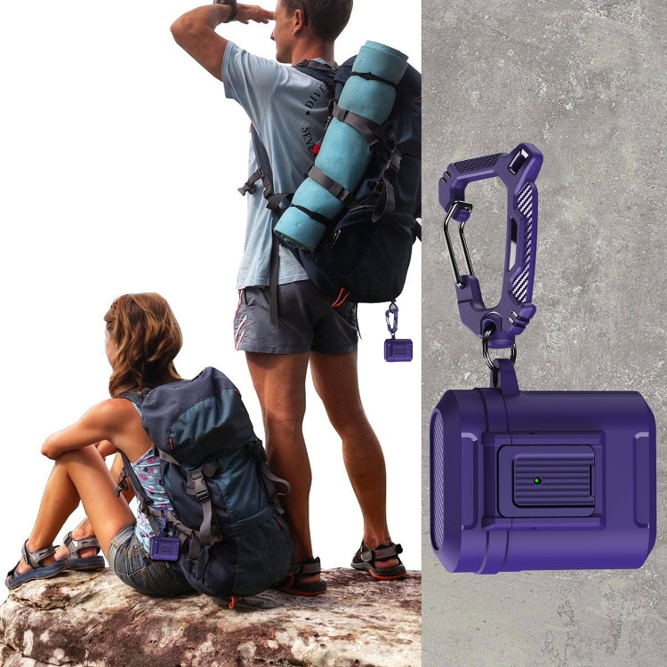 For AirPods 1 / 2 Earphone TPU + PC Protective Case(Purple) - For AirPods 1/2 by PMC Jewellery | Online Shopping South Africa | PMC Jewellery | Buy Now Pay Later Mobicred