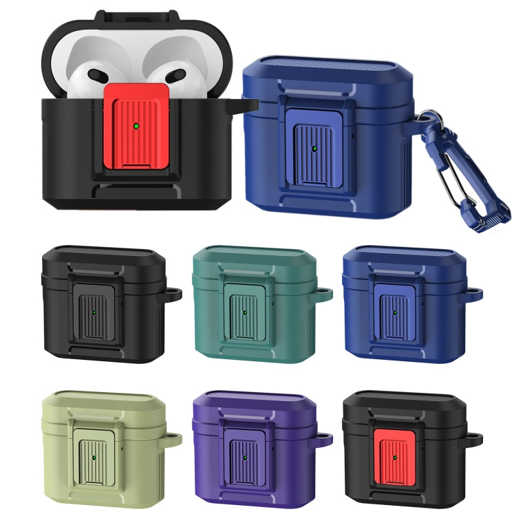 For AirPods 3 Earphone TPU + PC Protective Case(Blue) - For AirPods 3 by PMC Jewellery | Online Shopping South Africa | PMC Jewellery | Buy Now Pay Later Mobicred