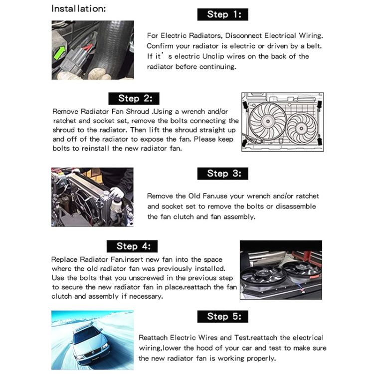 7 inch 12V 80W Car Powerful Transmission Oil Cooling Fan with Mounting Accessorie - Heating & Fans by PMC TechLife | Online Shopping South Africa | PMC TechLife | Buy Now Pay Later Mobicred