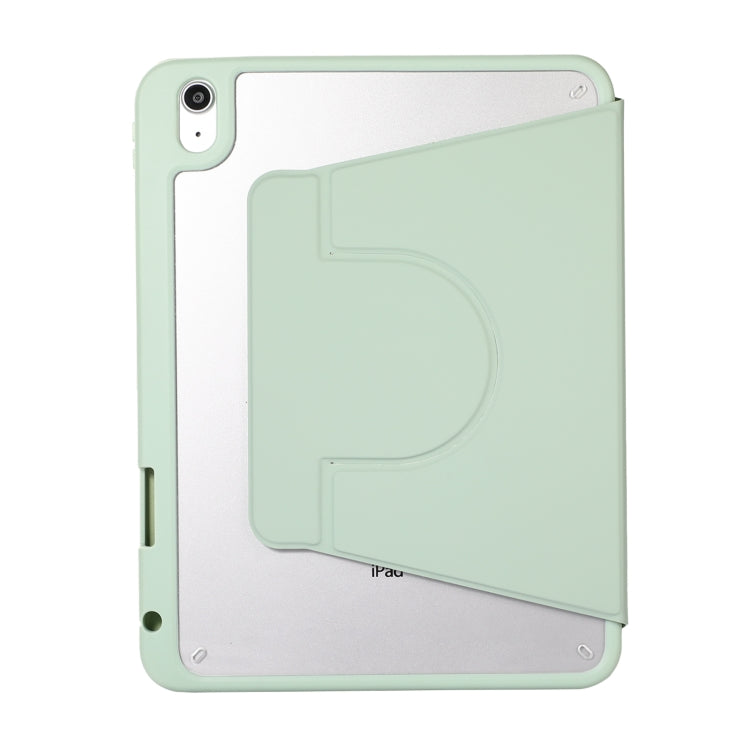 2 in 1 Acrylic Split Rotating Leather Tablet Case For iPad Air 13 2024 / iPad Pro 12.9 2022 / 2020 / 2021 / 2018(Matcha Green) - iPad Pro 12.9 (2022/2021) Cases by PMC TechLife | Online Shopping South Africa | PMC TechLife | Buy Now Pay Later Mobicred