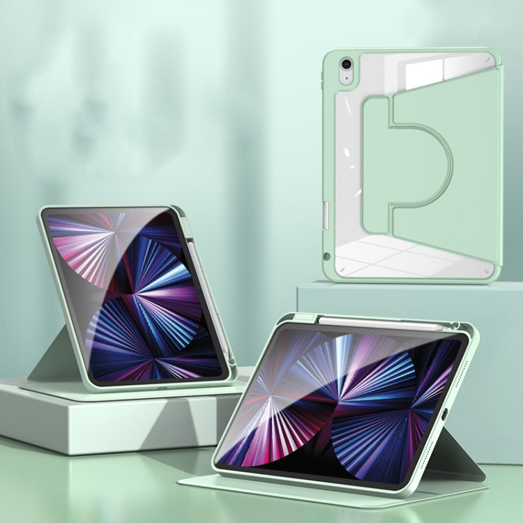 2 in 1 Acrylic Split Rotating Leather Tablet Case For iPad Air 11 2024 / 2022 / 2020 10.9(Matcha Green) - iPad Air (2022) / (2020) 10.9 Cases by PMC TechLife | Online Shopping South Africa | PMC TechLife | Buy Now Pay Later Mobicred