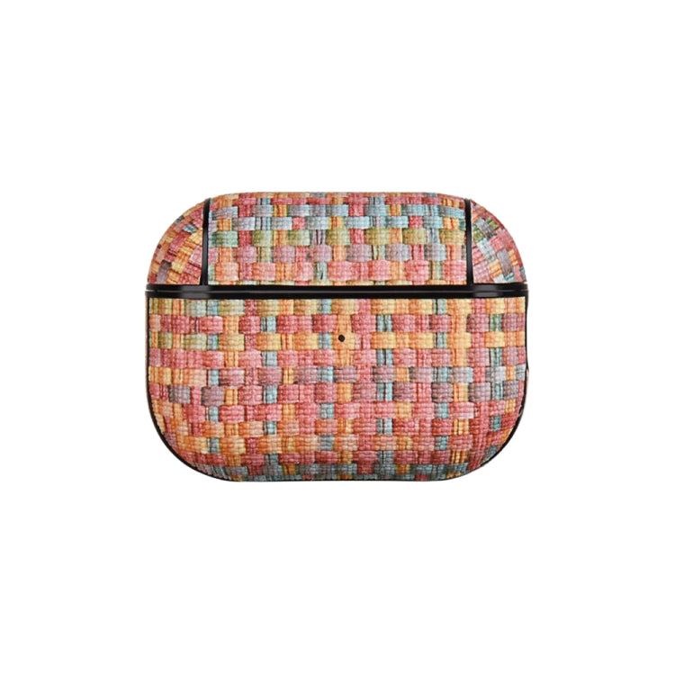 For AirPods Pro 2 PC Woven Leather Skin Earphone Case(Colorful) - For AirPods Pro 2 by PMC Jewellery | Online Shopping South Africa | PMC Jewellery | Buy Now Pay Later Mobicred