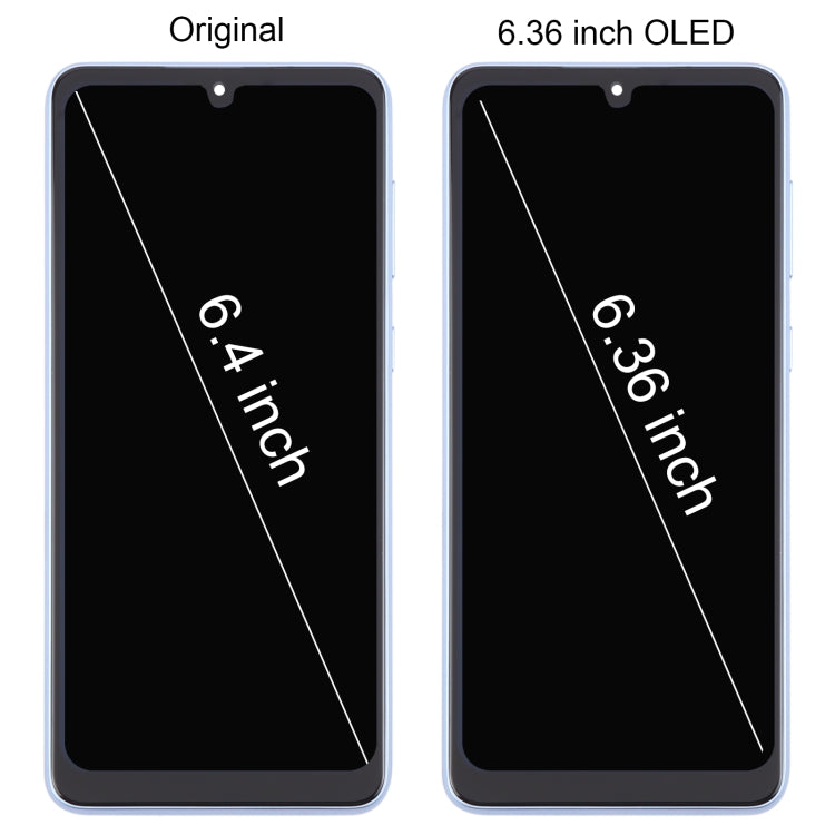 For Samsung Galaxy A33 5G SM-A336 6.36 inch OLED LCD Screen Digitizer Full Assembly with Frame (Gold) - free shipping - PMc TechLife - Order now!