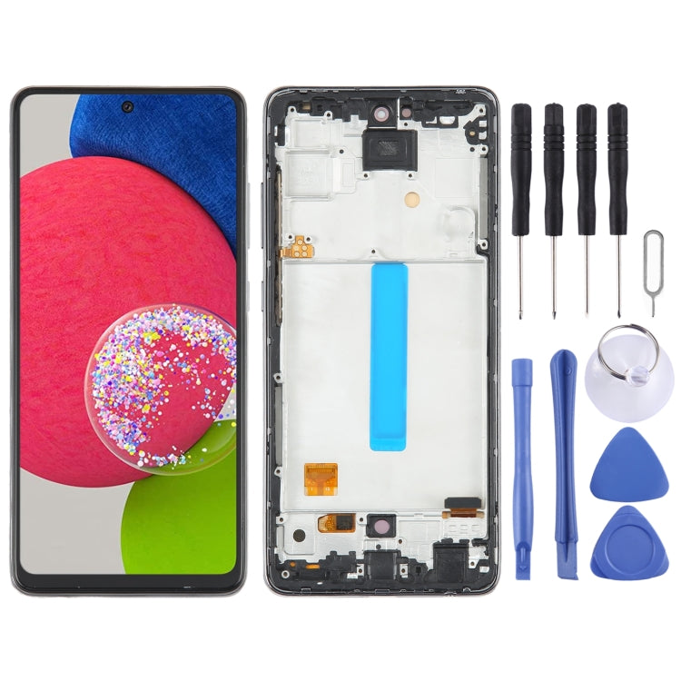 For Samsung Galaxy A52s 5G SM-A528 OLED LCD Screen Digitizer Full Assembly with Frame - free shipping - PMc TechLife - Order now!