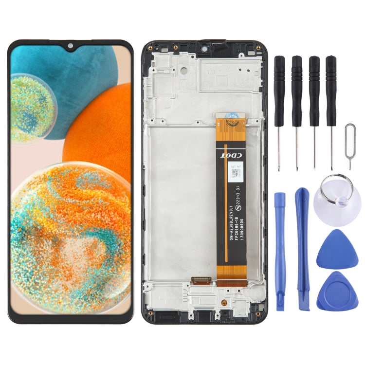 For Samsung Galaxy A23 5G SM-A236 LCD Screen Digitizer Full Assembly with Frame - free shipping - PMc TechLife - Order now!