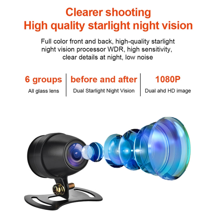 SE3 Dual AHD 1080P Waterproof HD Motorcycle DVR Without Screen, Support TF Card / Cycling Video / Parking Monitoring - free shipping - PMC TechLife - Order now!