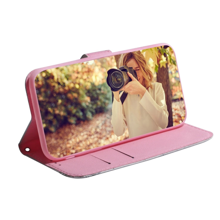 For OPPO Reno8 T 4G Coloured Drawing Flip Leather Phone Case(Magnolia) - OPPO Cases by PMC TechLife | Online Shopping South Africa | PMC TechLife | Buy Now Pay Later Mobicred