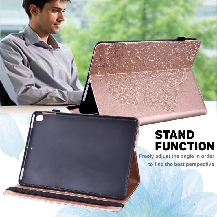 For Lenovo Tab P11 Gen 2 Peacock Embossed Pattern Leather Tablet Case(Rose Gold) - Lenovo by PMC TechLife | Online Shopping South Africa | PMC TechLife | Buy Now Pay Later Mobicred