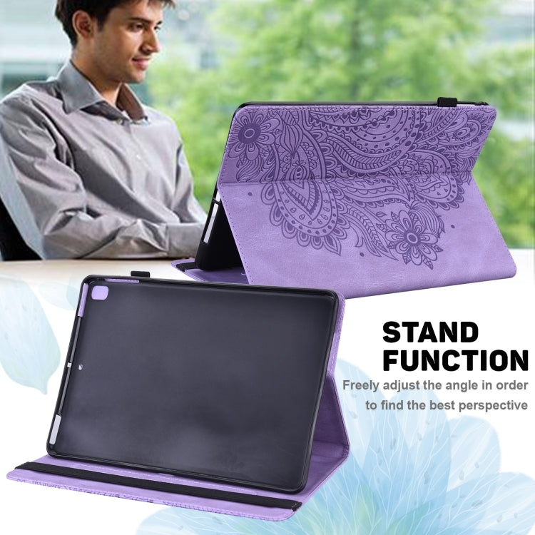 For Lenovo Tab P11 Gen 2 Peacock Embossed Pattern Leather Tablet Case(Purple) - Lenovo by PMC TechLife | Online Shopping South Africa | PMC TechLife | Buy Now Pay Later Mobicred